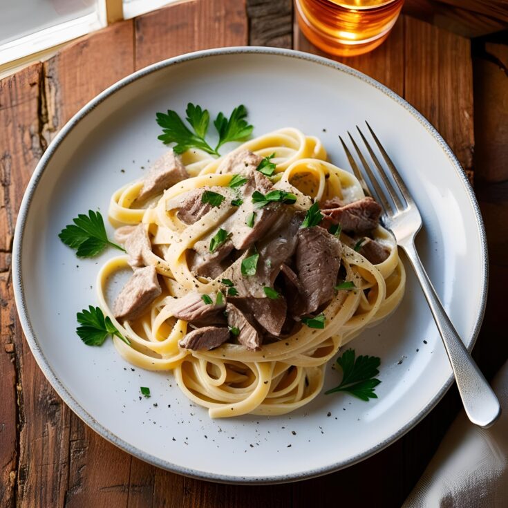 Creamy Steak Pasta Recipe