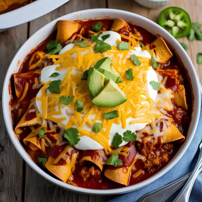 Easy Chicken Enchilada Casserole Recipe