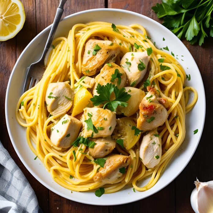 Garlic Lemon Chicken Pasta Recipe