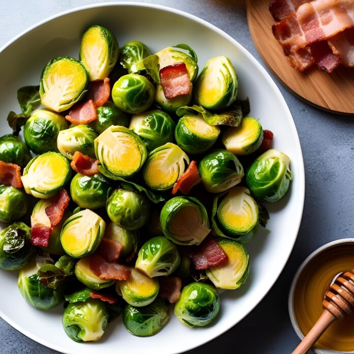 Hot Honey Brussels Sprouts with Bacon Recipe
