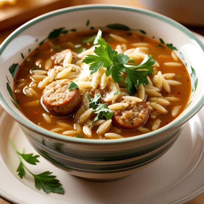 Italian Sausage Soup with Orzo Recipe