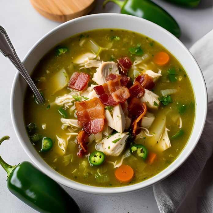 Jalapeno Soup with Chicken and Bacon Recipe