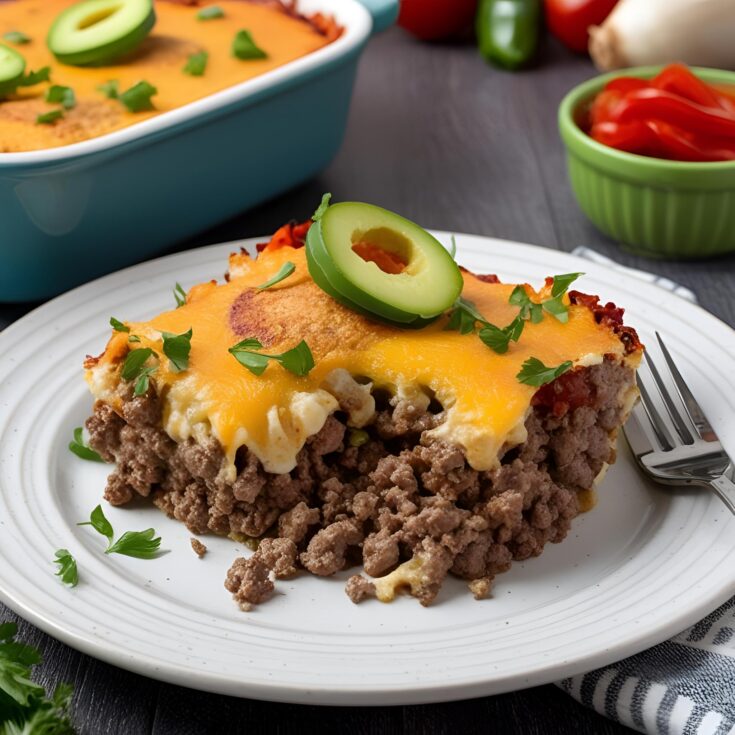 Keto Cheeseburger Casserole Recipe