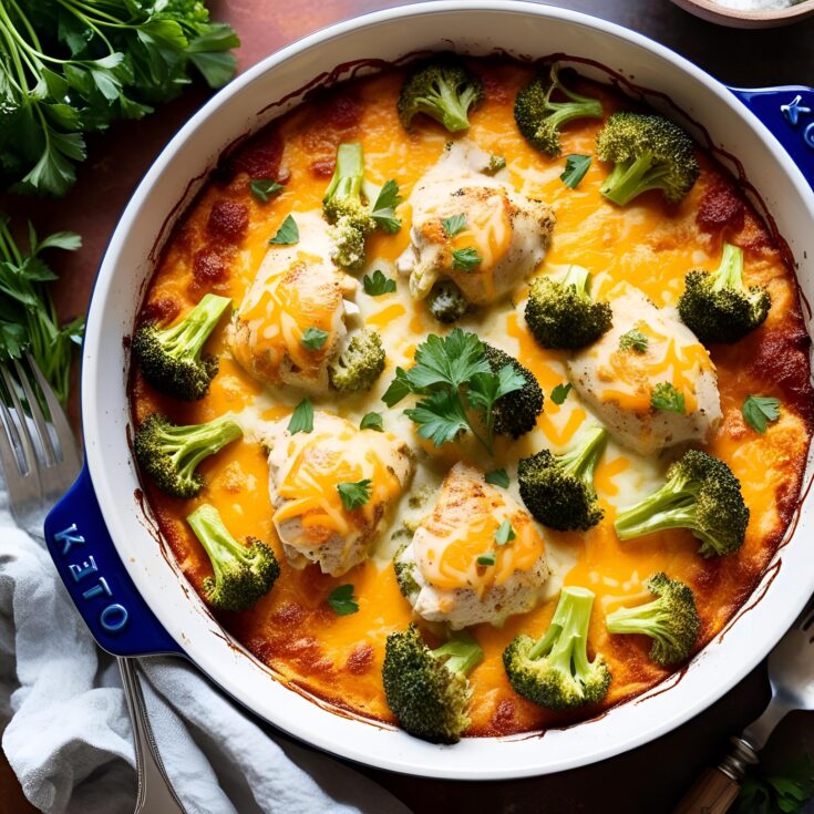 Keto Chicken Broccoli Casserole Recipe