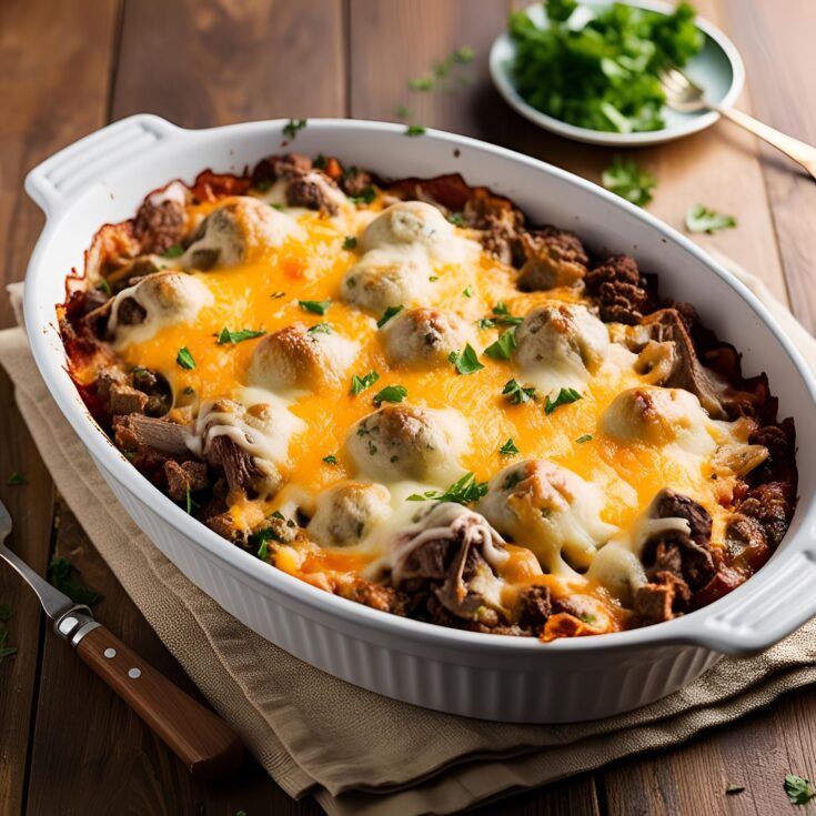 Low Carb Philly Cheesesteak Casserole Recipe