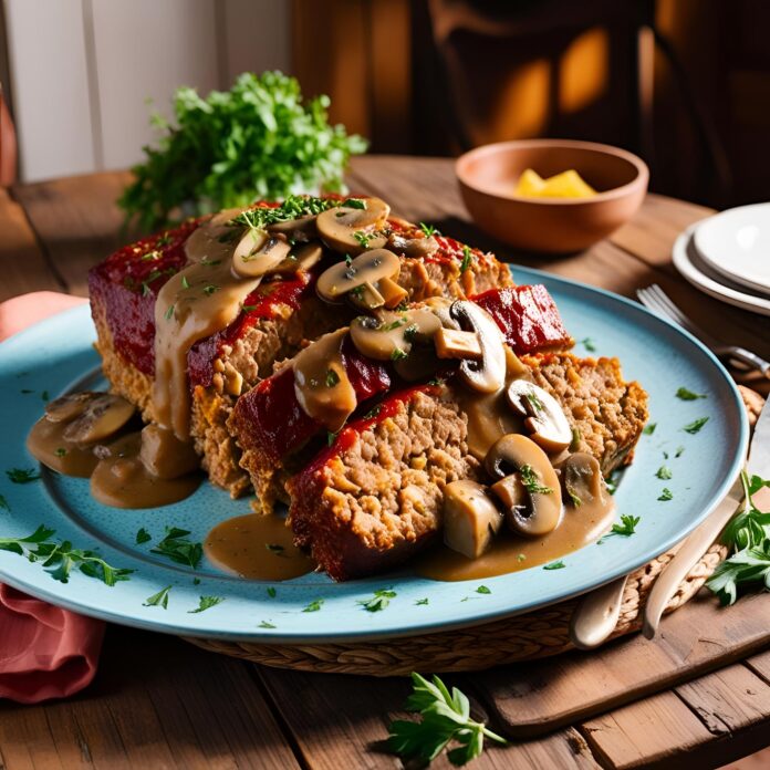 Meatloaf with Mushroom Gravy Recipe