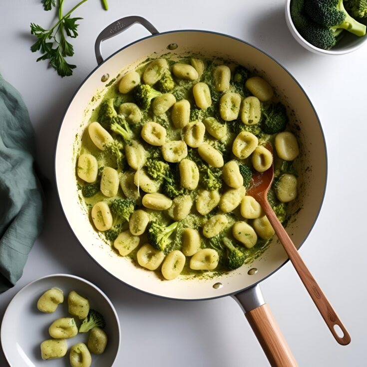 One Pan Broccoli Gnocchi Recipe