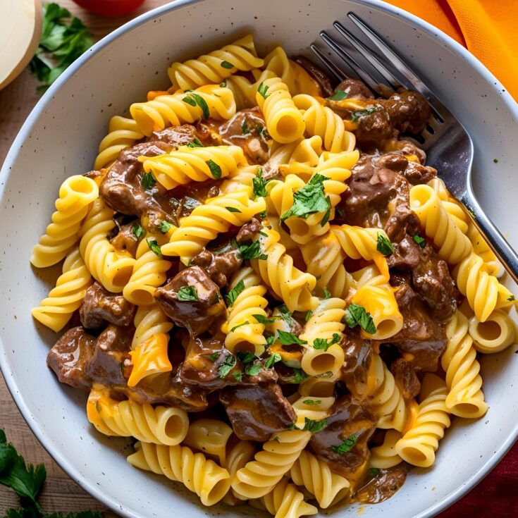 One-Pot Beef and Cheddar Ranch Pasta Recipe