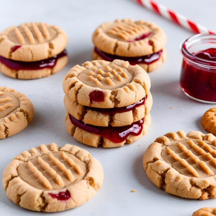 Peanut Butter And Jelly Stuffed Cookies Recipe