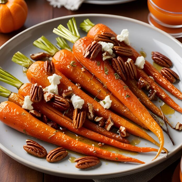 Roasted Carrots with Candied Pecans and Goat Cheese Recipe