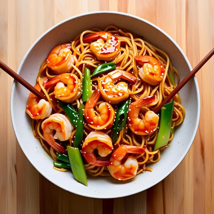 Teriyaki Shrimp Noodles Recipe