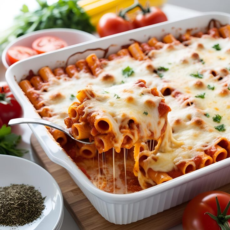 Ultimate Creamy Cheesy Baked Ziti Recipe