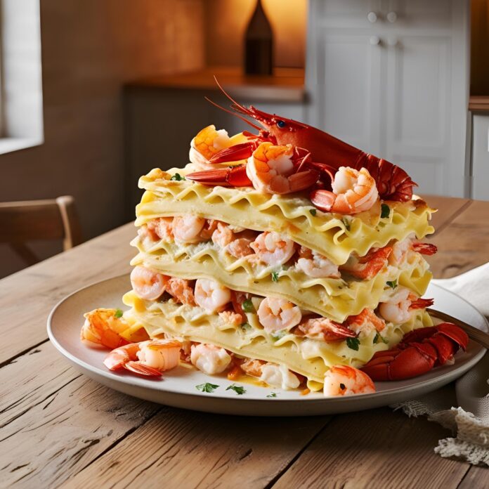 Ultimate Seafood Lasagna with Lobster and Shrimp Recipe