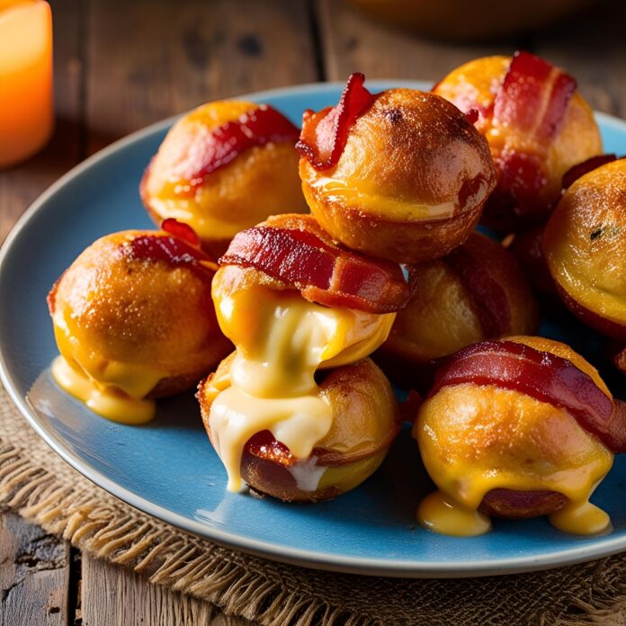 Baked Bacon Stuffed Cheese Bombs Recipe