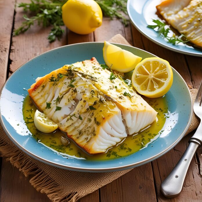 Baked Cod with Lemon and Garlic Recipe