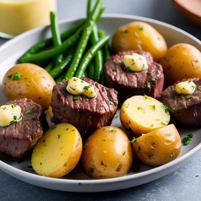 Best Garlic Butter Steak Bites and Potatoes Recipe