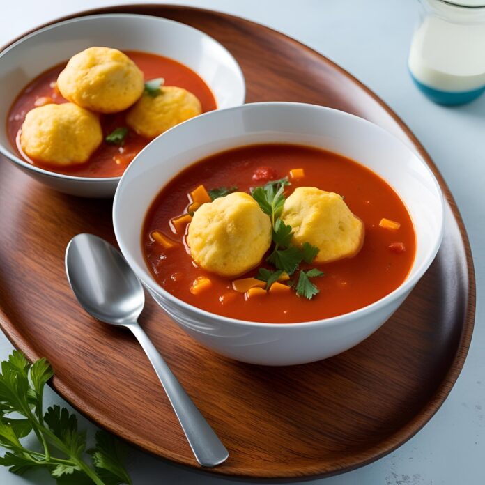 Best Tomato Soup with Cheddar Bay Dumplings Recipe