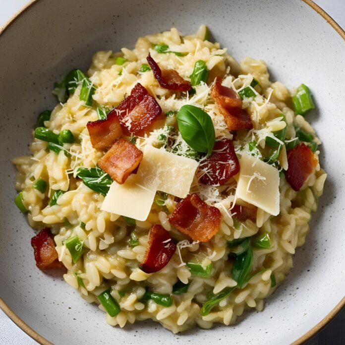 Caramelized Onion, Bacon, and Parmesan Risotto Recipe