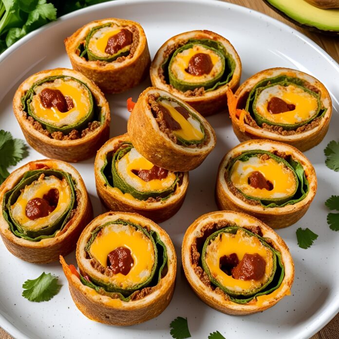 Cheesy Taco Pinwheels Recipe