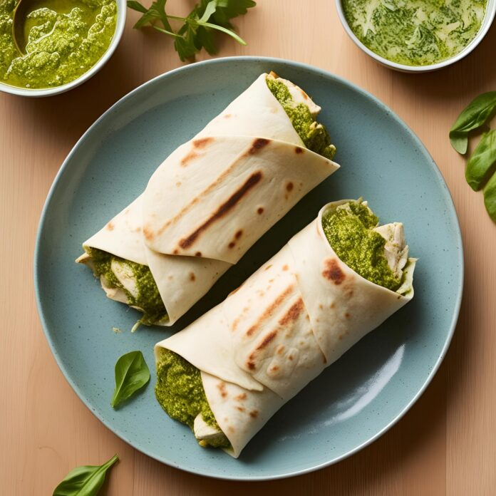 Chicken Pesto Wraps Recipe