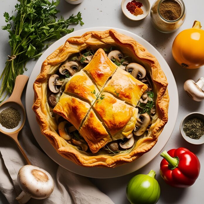 Chicken and Mushroom Puff Pie Recipe