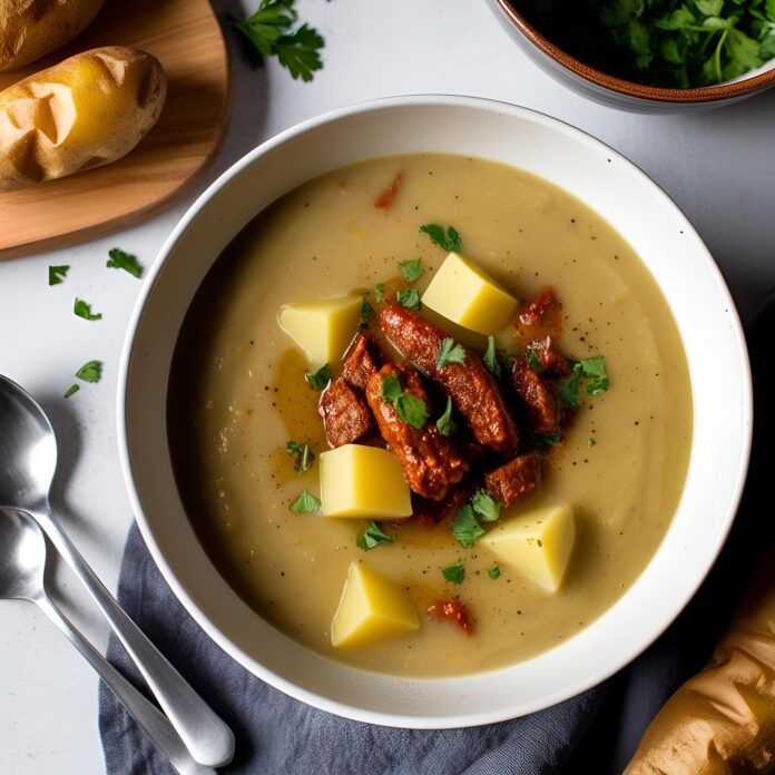 Creamy Chorizo Potato Soup Recipe