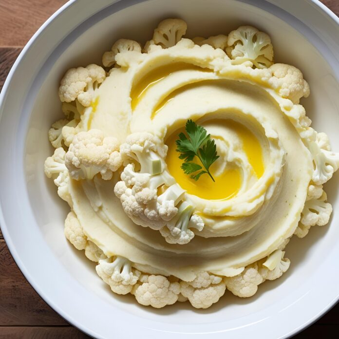 Creamy Garlic Mashed Cauliflower Recipe