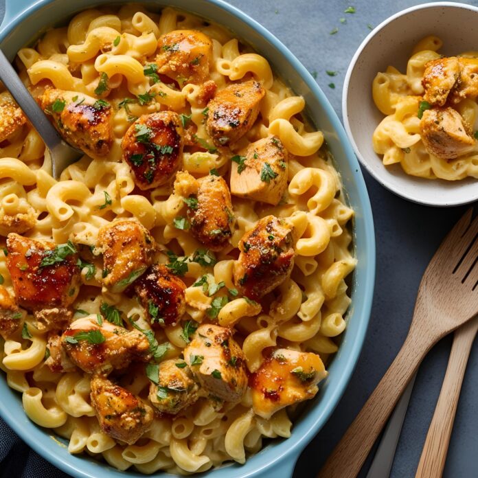 Creamy Honey Pepper Chicken Mac and Cheese Delight Recipe