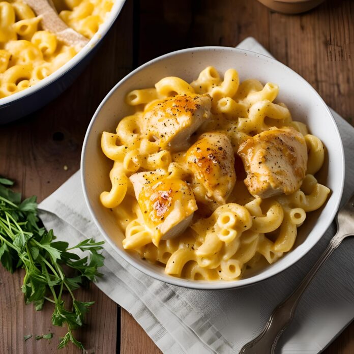 Creamy Honey Pepper Chicken Mac and Cheese Recipe