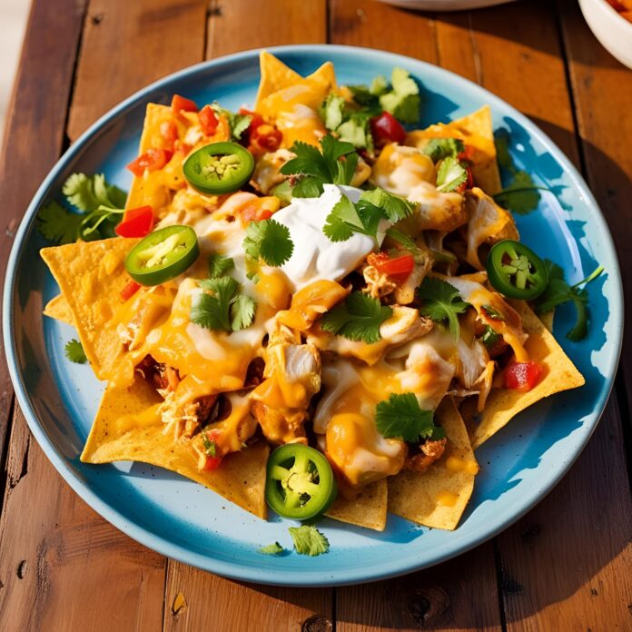 Crockpot Chicken Nachos Recipe