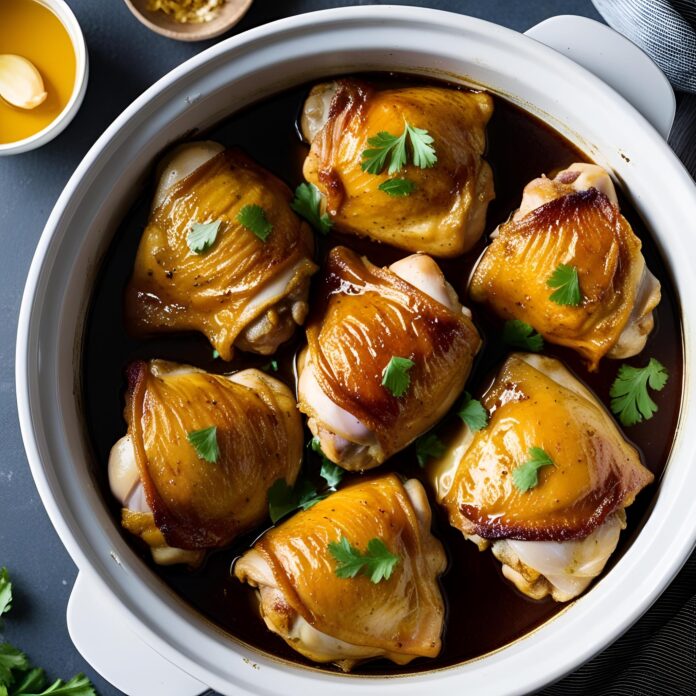 Crockpot Honey Garlic Chicken Thighs Recipe