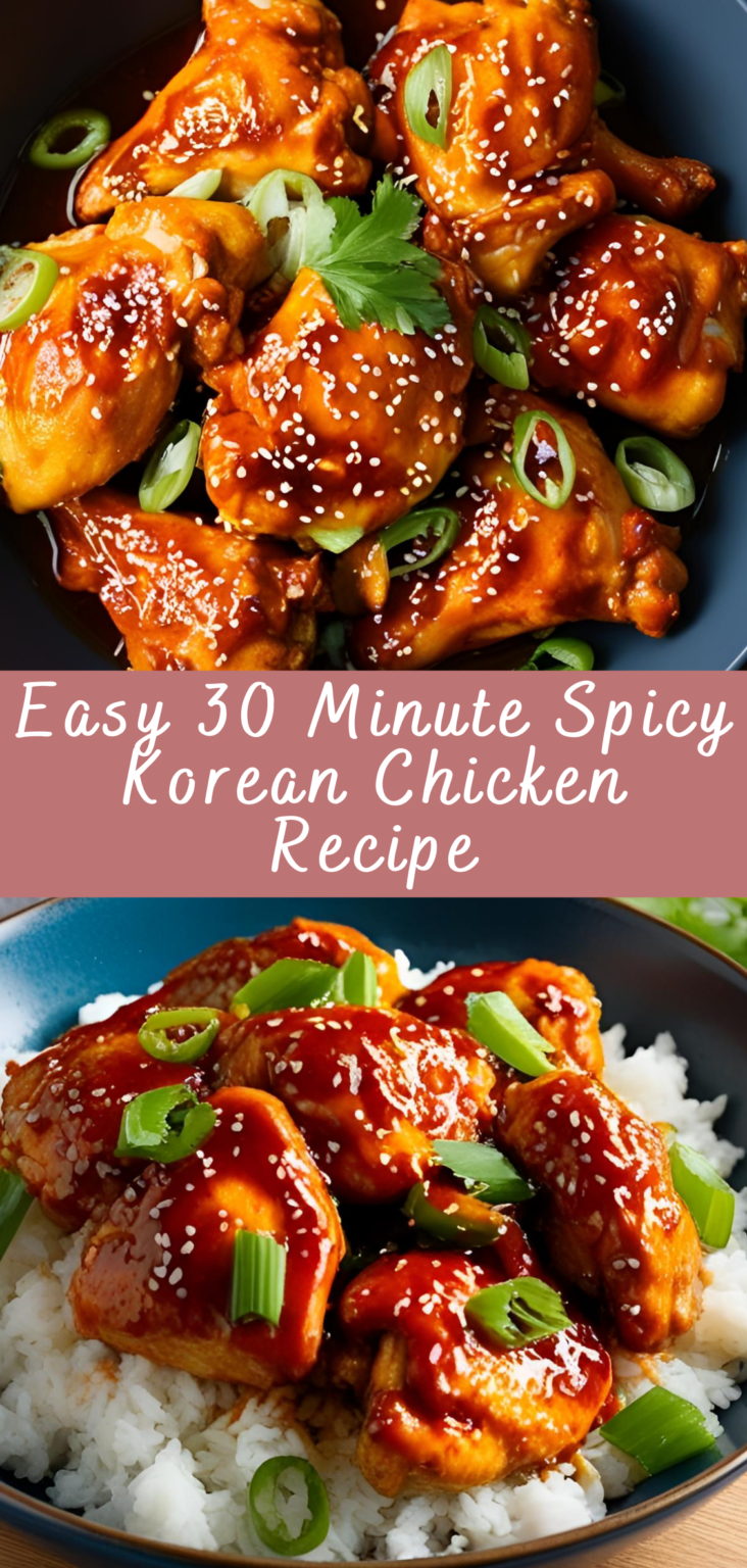 Easy 30 Minute Spicy Korean Chicken Recipe | Cheff Recipes