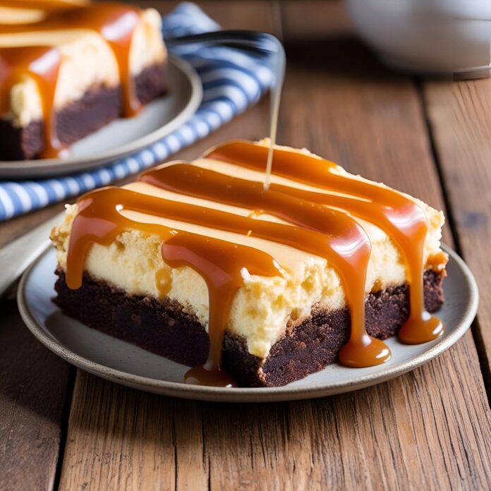 Easy Caramel Cheesecake Brownies Recipe