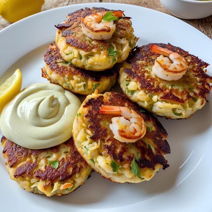 Easy Shrimp Cakes with Lemon Aioli Recipe