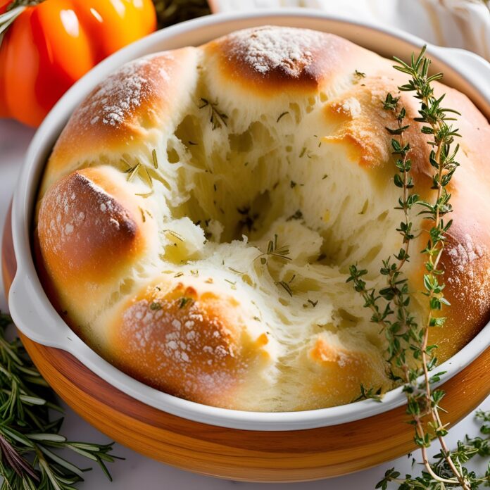 Garlic Herb Dutch Oven Bread Recipe