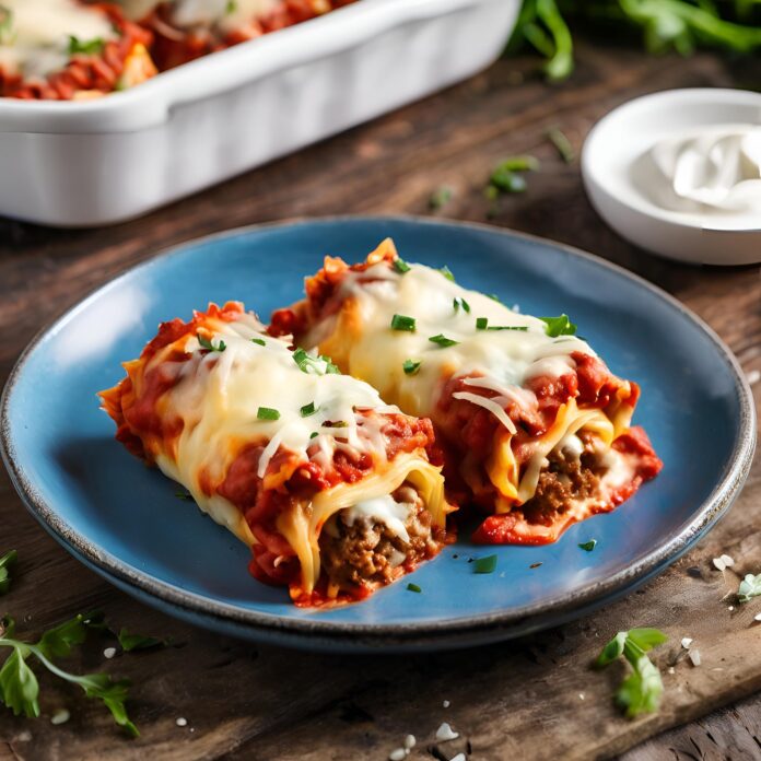 Keto Sausage Lasagna Roll Ups Recipe