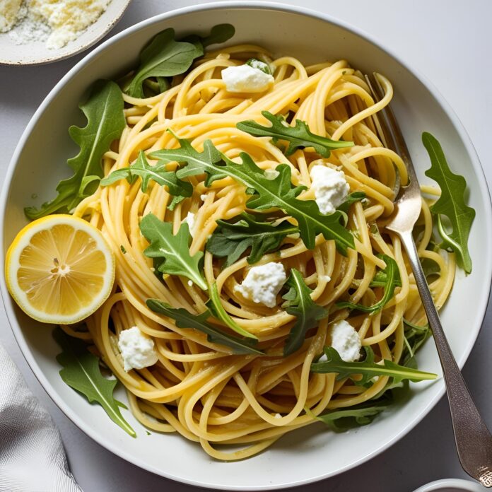 Lemon Ricotta Pasta with Arugula Recipe