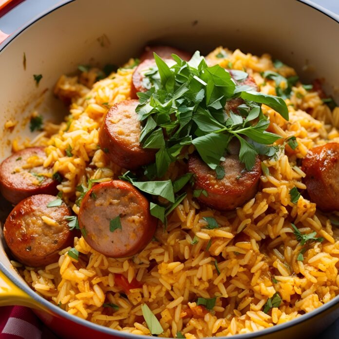 One Pot Cajun Sausage and Rice Recipe