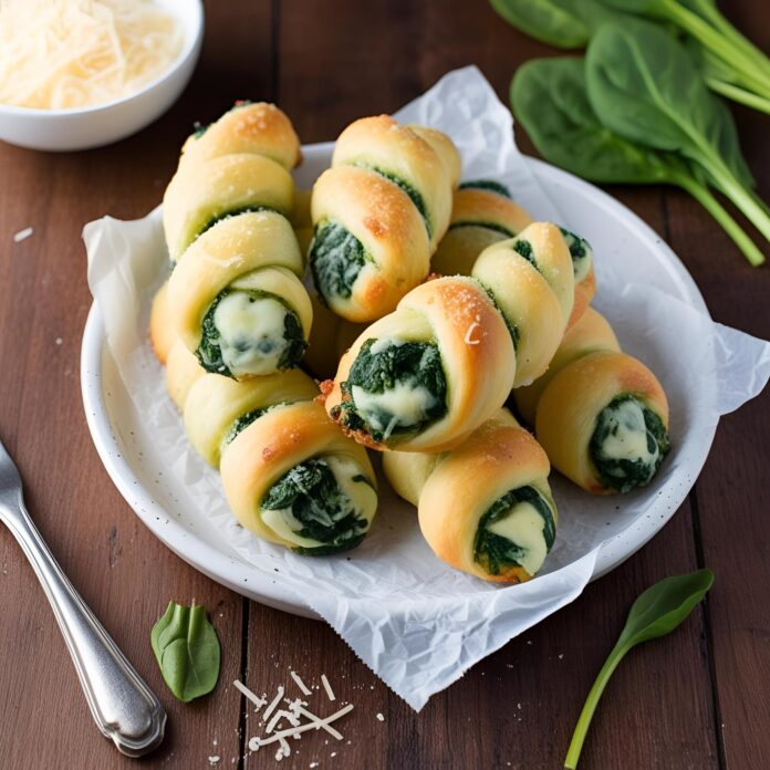 Parmesan and Spinach Cheese Twists Recipe