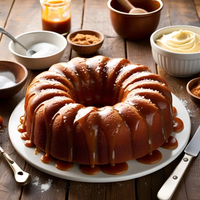 Salted Caramel Kentucky Butter Cake Recipe