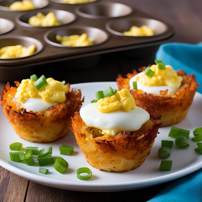 Scrambled Egg Hash Brown Cups Recipe
