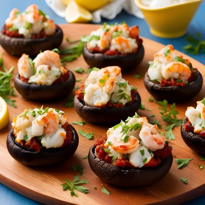 Seafood Stuffed Portobello Mushrooms Recipe