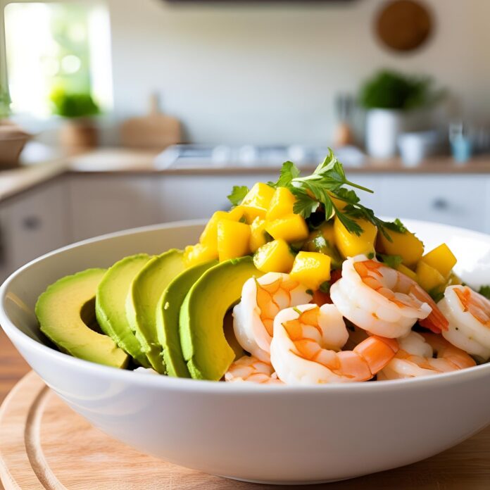 Shrimp and Avocado Bowls with Mango Salsa Recipe