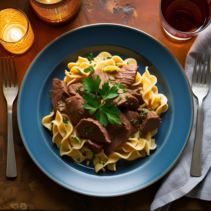 Slow Cooker Beef and Noodles Recipe