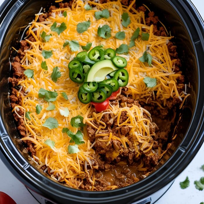 Slow Cooker Taco Dip Recipe