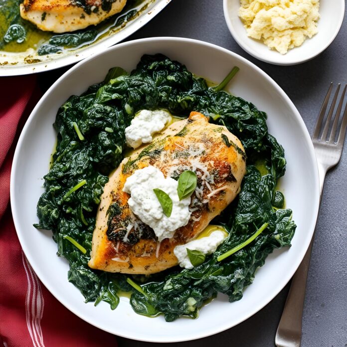Spinach Ricotta Chicken Recipe