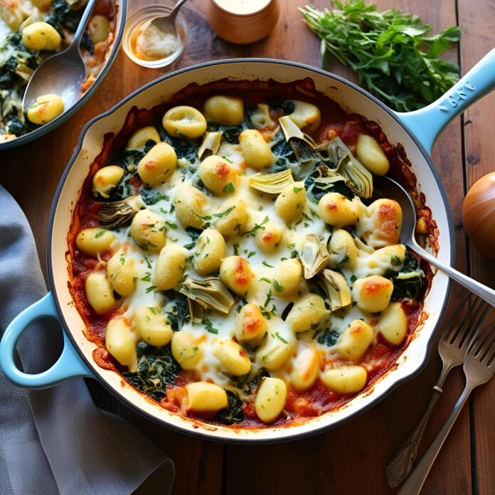 Spinach and Artichoke Gnocchi Bake Recipe