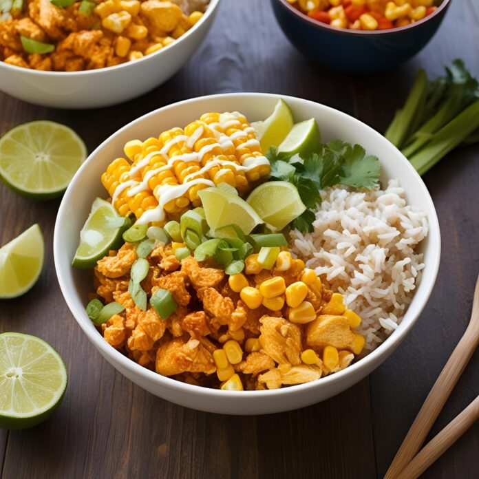 Street Corn Chicken Rice Bowls Recipe