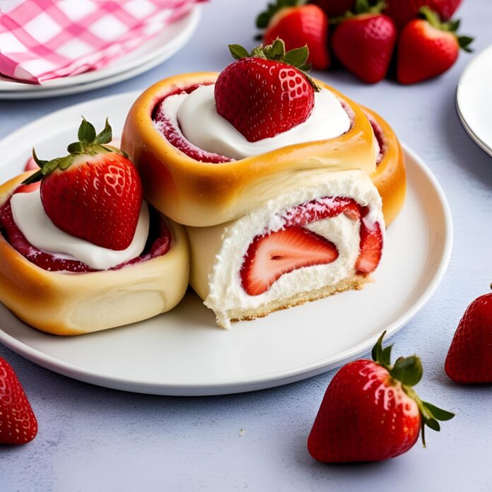 Sweet Strawberry Shortcake Cheesecake Rolls Recipe