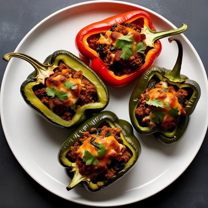 Turkey Stuffed Poblano Peppers Recipe